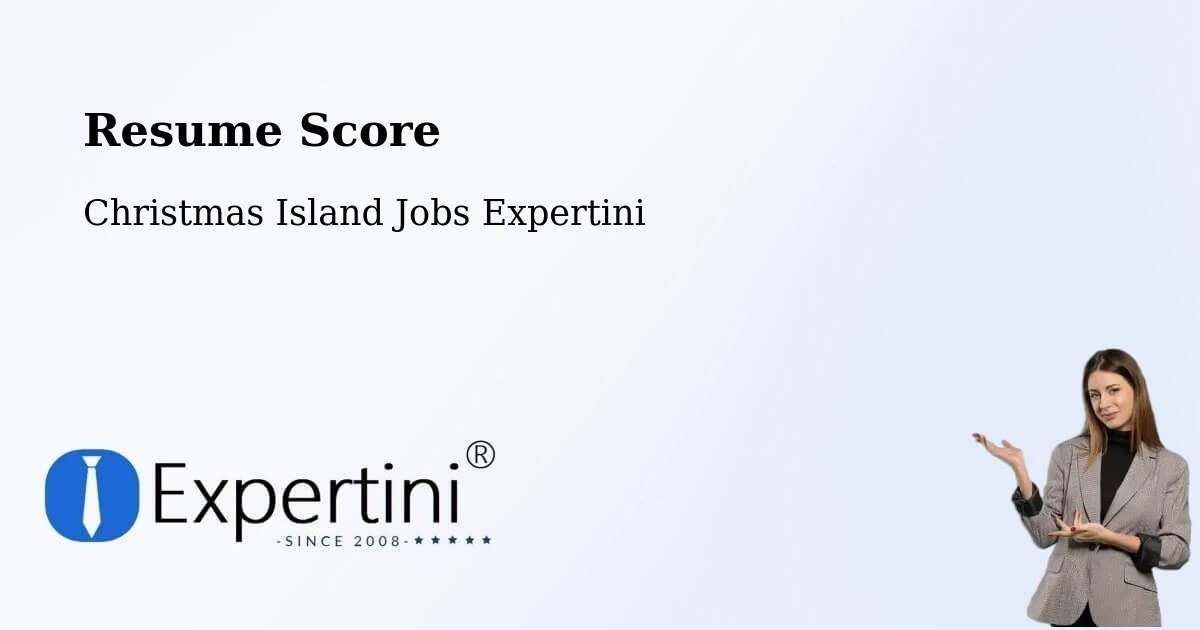 Resume Score & Job Description Match Tool – Christmas Island - Christmas Island Jobs Expertini