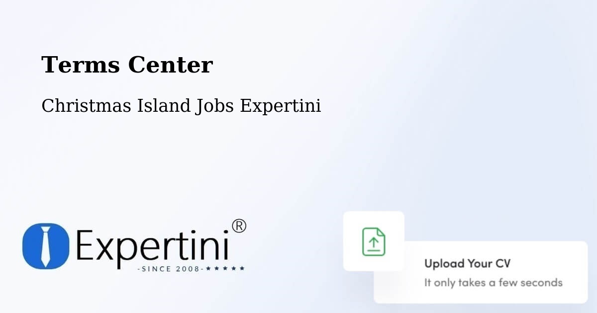 Terms of Service – Christmas Island - Christmas Island Jobs Expertini